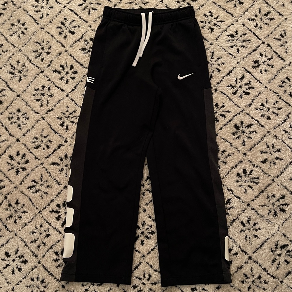 Nike Pants Boys Large Anthracite Black Therma-Fit Elite Dri-Fit Kids Youth M